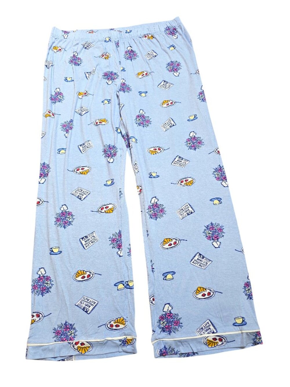 Old Navy Slow Life Blue Floral Pajama Pants XL NWT